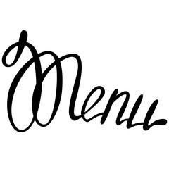 Lettering menu