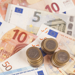 Geldscheine Euro Münzen