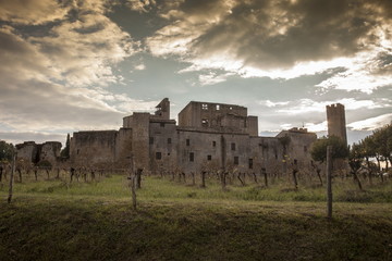 Francia,Guascogna,il villaggio di Larressingle 