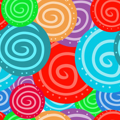 Seamless abstract colorful pattern with circles