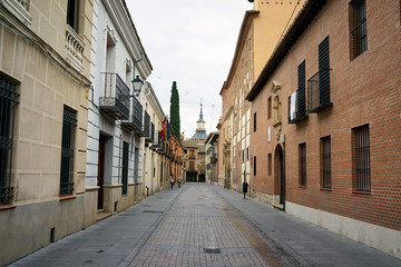 Fototapeta premium streets, monuments and old buildings of the town of Alcala de He