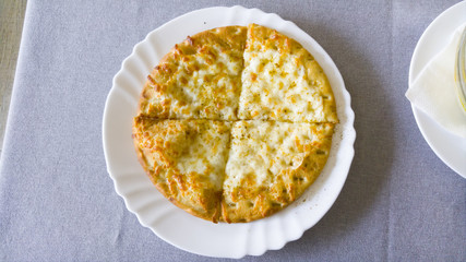 Traditional Bulgarian bread called Parlenka