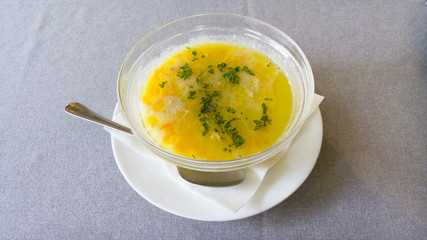 Classic chicken noodle soup