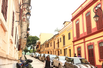 Historical Buildings around Tap Seac Square, Macau