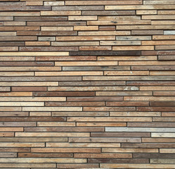 The walls and floors are wood
