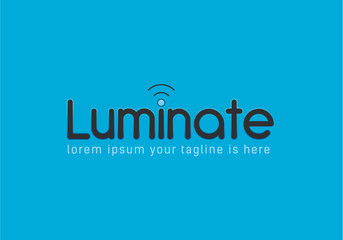 Concept of illuminate logo, web services