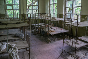 Abandoned nursery at Chernobyl