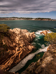 A beautiful coastal landscape of Mediterranean sea in Spain