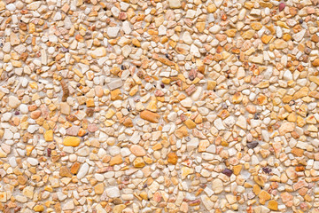 Small gravel wall texture for background.