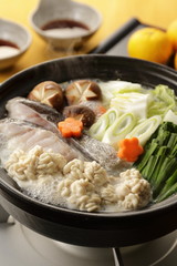 たち鍋　Soft roe hot pot