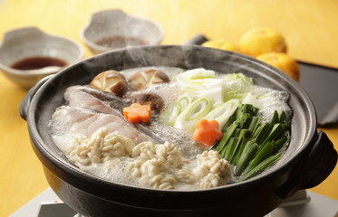 たち鍋　Soft roe hot pot