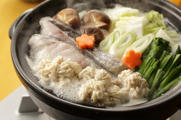 たち鍋　Soft roe hot pot