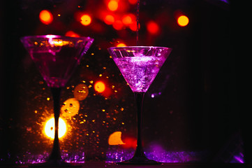colourful cocktail with splashes