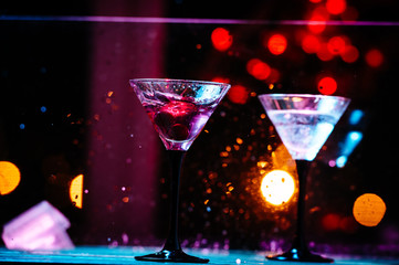 colourful cocktail with splashes