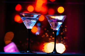 colourful cocktail with splashes