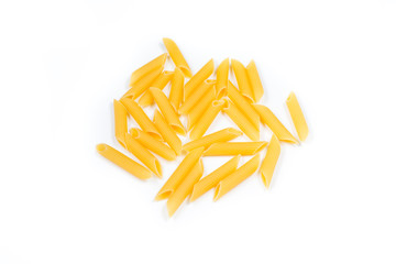 Pasta on a white background