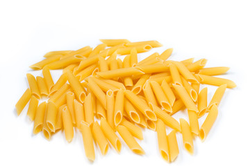 Pasta on a white background