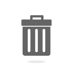 Trash icon vector transparent