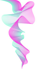 Abstract colorful creative wave line background.