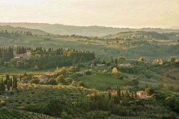 Fototapeta na wymiar Landschaft Toskana