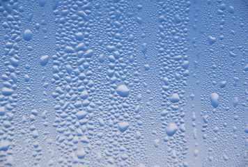 Blue sky through the condensing window