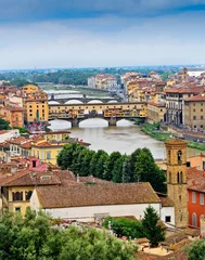 Crédence de cuisine en verre imprimé Florence Vue panoramique de Florence, Italie