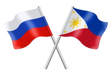 Flags. Phillipines and Russia 