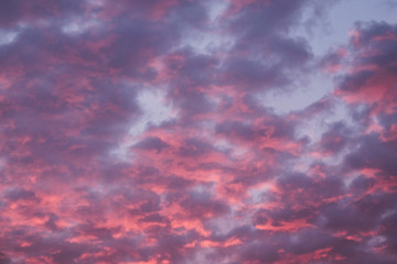 Sky and clouds / Sky and clouds at twilight.