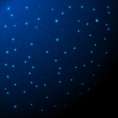 Naklejka na ściany i meble Starry sky. Night sky. Shine stars. Space galaxy