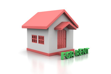 Real estate concept House for rent