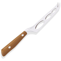 cheese knife isolated on white