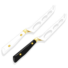 cheese knife isolated on white