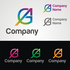 GA Logo Letter Template