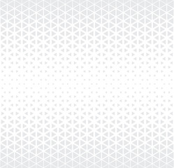 Abstract geometric subtle deco art halftone hexagone and triangle print pattern