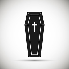 coffin vector icon for web.