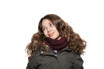 Portrait of girl with long hair