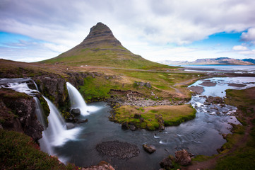 Icelandic waterfall (Kirkjufellsfoss)