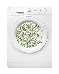 Household appliances - Washing machine to wash dollar banknotes
