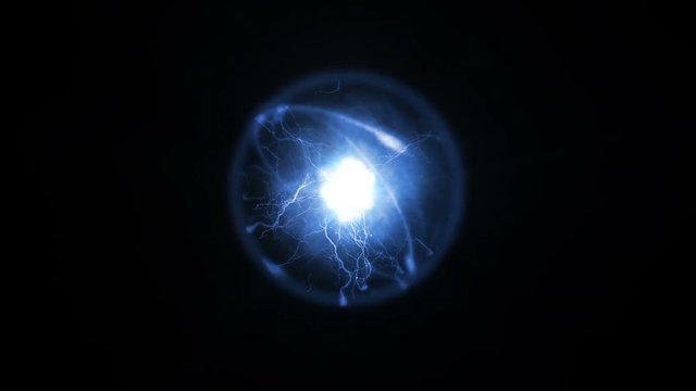 A microscopic atomic particle system (Loop).