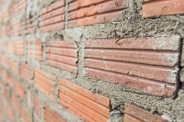 The brick walls to create the building.