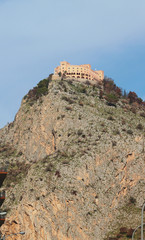Fototapeta premium Castle on rock. Palermo, Italy