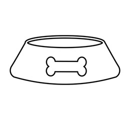 dog dish isolated icon vector illustration design