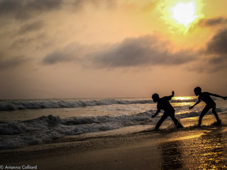 African sea sunrise