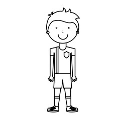 athlete avatar character icon vector illustration design