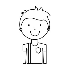 athlete avatar character icon vector illustration design