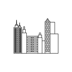 Fototapeta premium City urban view icon vector illustration graphic design