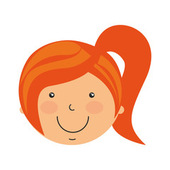 young woman avatar character vector illustration design