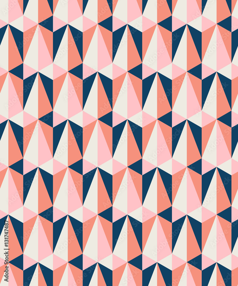 Poster seamless retro pattern