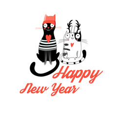 Vector Christmas greeting card