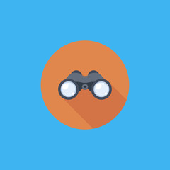 binoculars icon.flat design